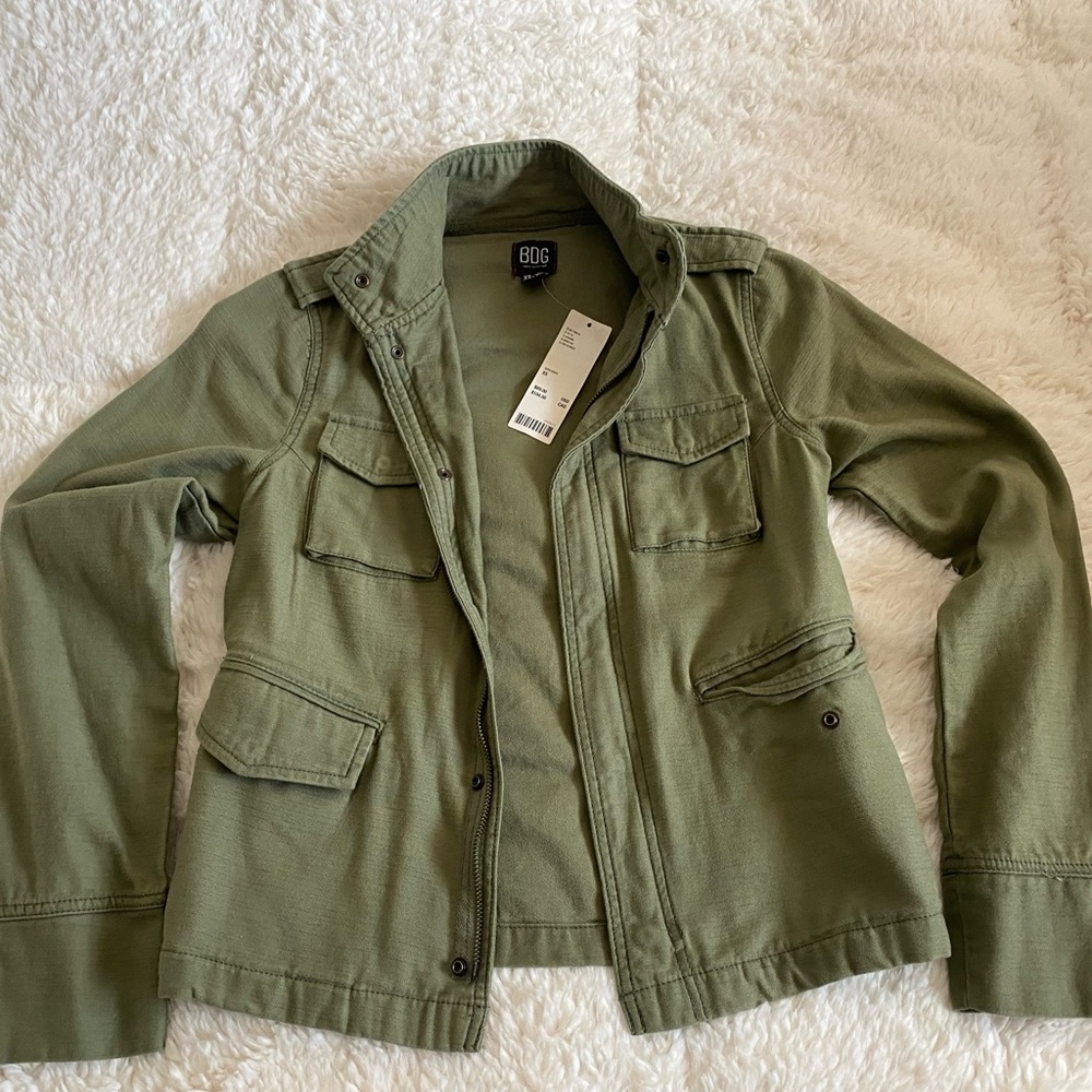 XS Urban Outfitters BDG green utility jacket!